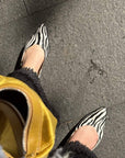 A8301 Zebra | Flat slingback