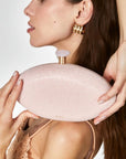 Shiva Oval Clutch | Light Pink