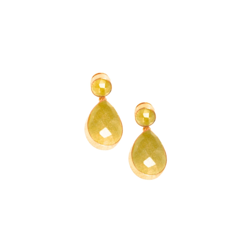 Amara Drop Earrings | Gold and Yellow