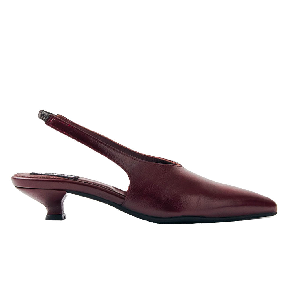 Eros Burgundy | Slingback Pump
