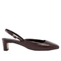 Lindy Coffee Brown | Leather Slingback Pump