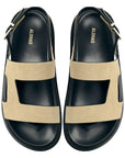 Lorelei Beige | Suede Sandals