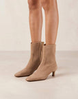 Nash Beige | Suede Ankle Boot