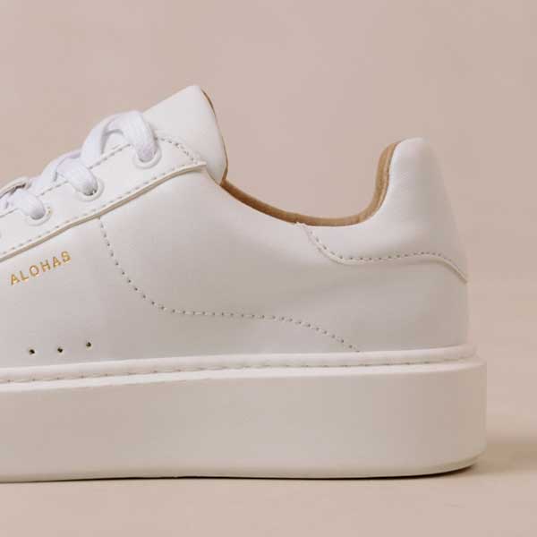 Alohas TB.65 platform Sneakers vegan apple eco-leather in bright white