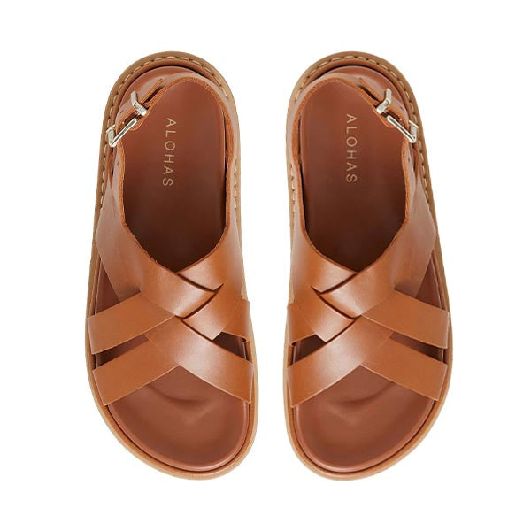 Trunca Brown | Chunky Leather Sandal