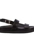 Alohas Lorelei Platform sandal in black leather