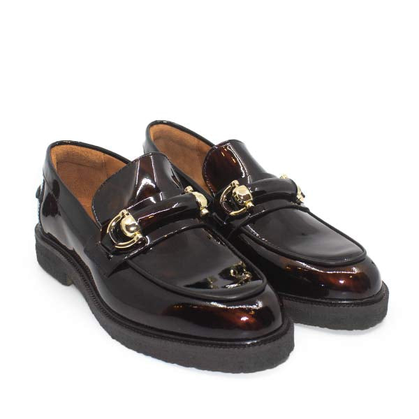 Billi Bi- A13002 -Women's Brown Leather Loafers at The Nowhere Nation