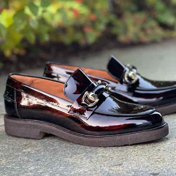 Billi Bi- A13002 -Women's Brown Leather Loafers at The Nowhere Nation