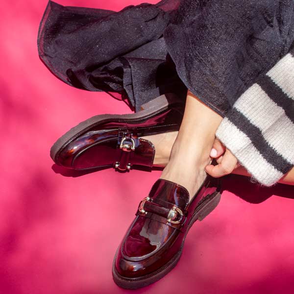 Billi Bi- A13002 -Women's Brown Leather Loafers at The Nowhere Nation