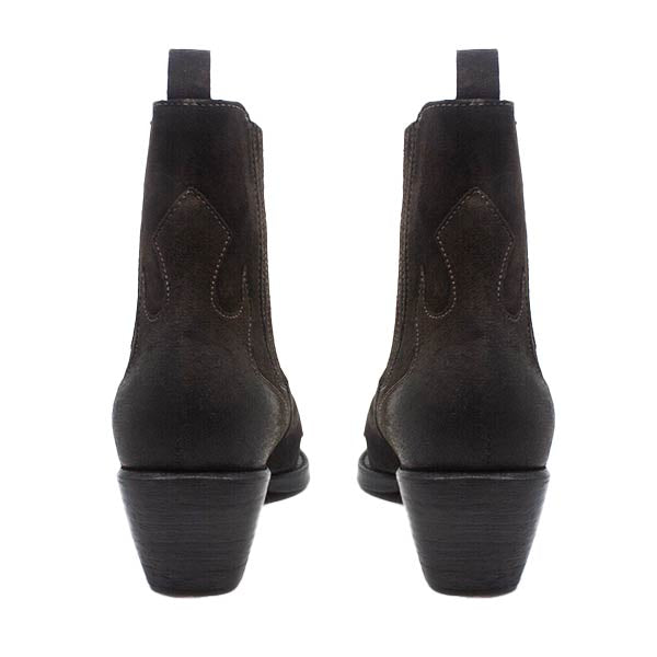 Billi Bi - A34741- Women's Chocolate Grey Western Boot at The Nowhere Nation