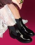 A5057 Black | Leather Ankle Boot