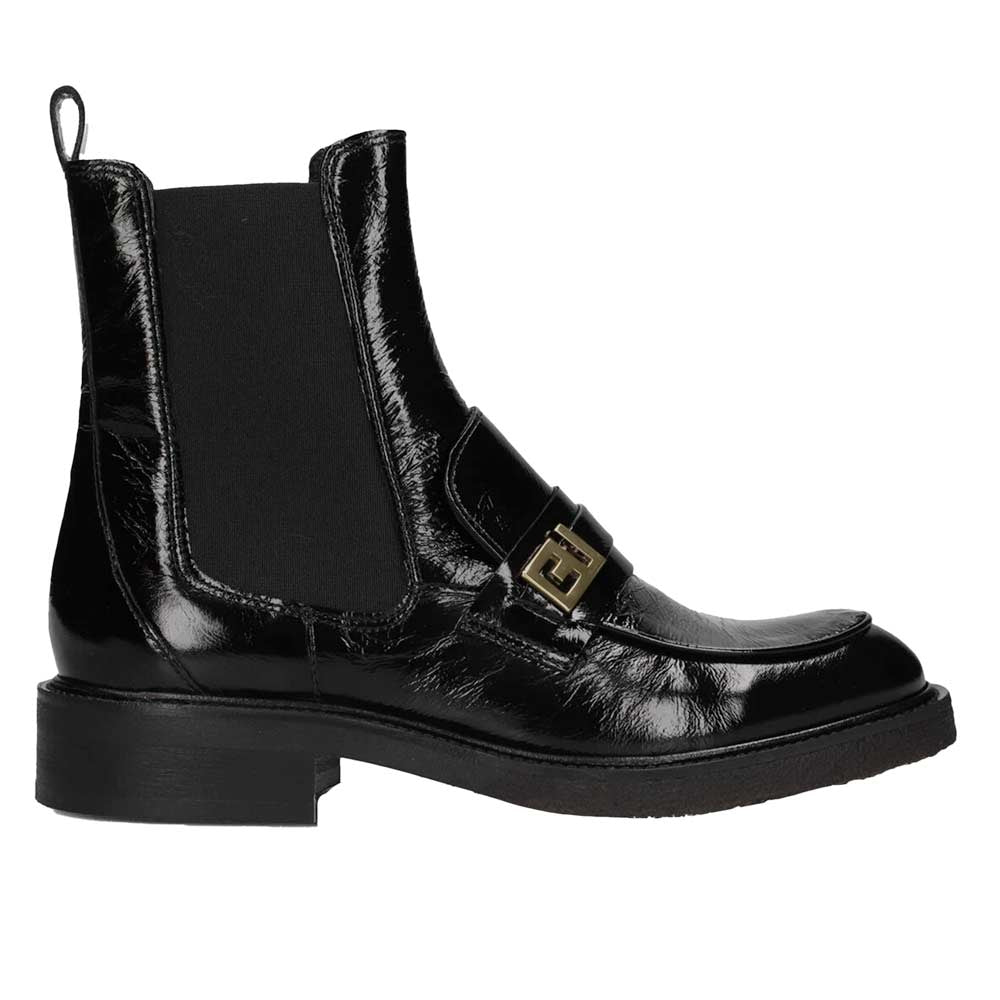 A5057 Black | Leather Ankle Boot