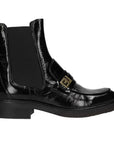A5057 Black | Leather Ankle Boot