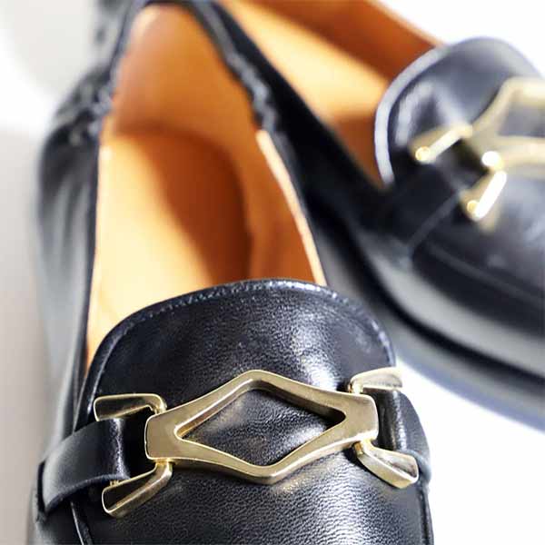 A5512 Black | Leather loafer