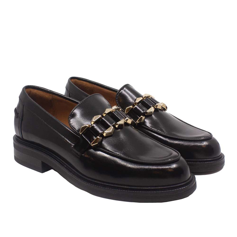 A7011 Black | Leather Loafers