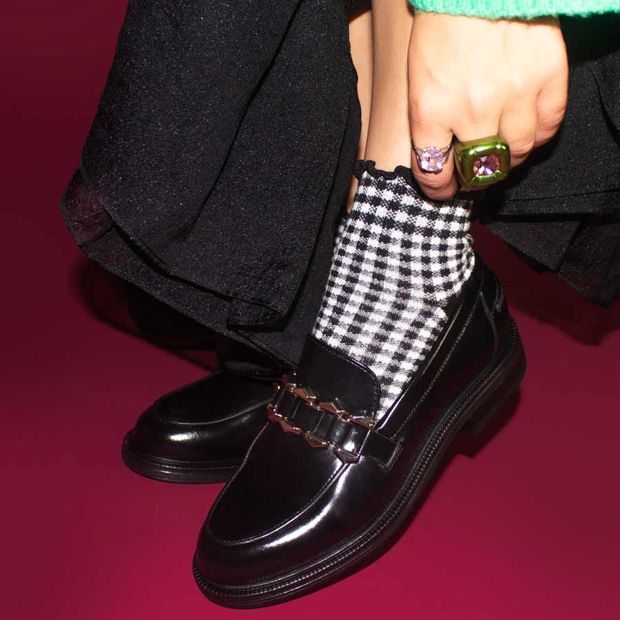 A7011 Black | Leather Loafers