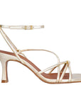A8171 Gold | Strappy Leather Sandal
