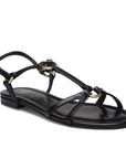 A8700 Black | Flat leather sandal