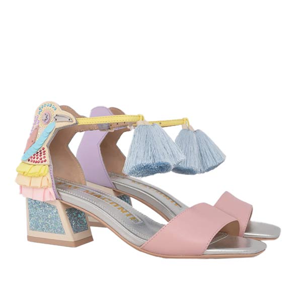 Kay Frosted Blue | Embellished sandal