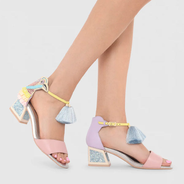 Kay Frosted Blue | Embellished sandal