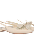 Nelli Coconut Cream | Slingback Flat