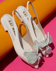Nelli Coconut Cream | Slingback Flat
