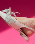 Nelli Coconut Cream | Slingback Flat