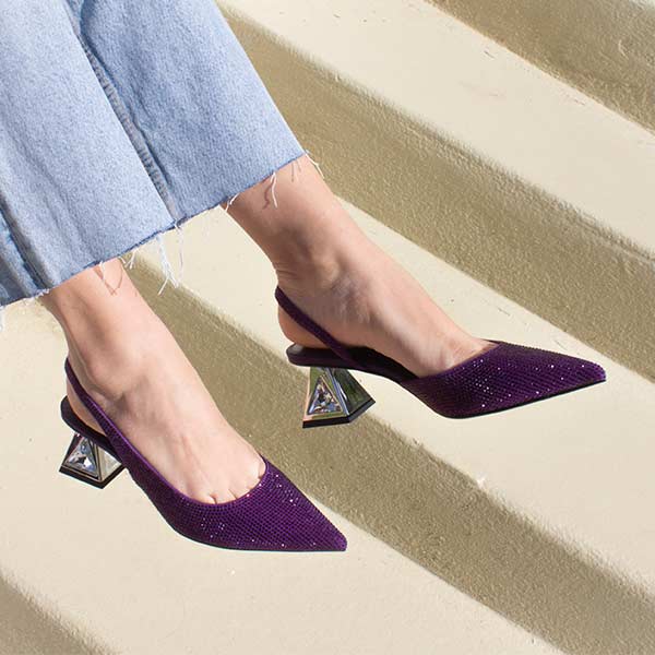 Kat Maconie Anani blackcurrant purple pump