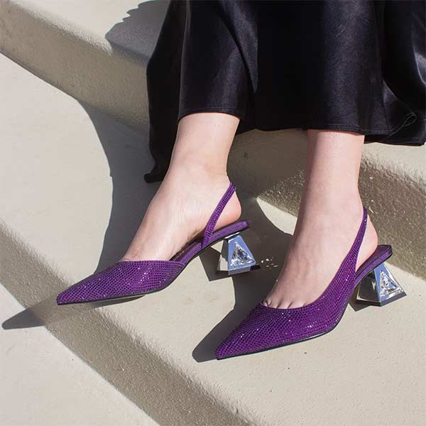 Kat Maconie Anani blackcurrant purple pump