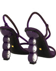 Kat Maconie kabita blackcurrant purple high heel strappy sandal AW23