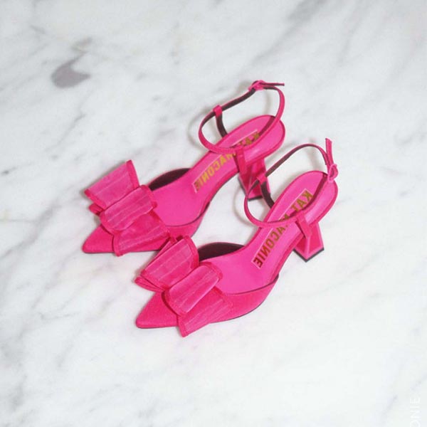 Kat Maconie stormi luminous pink pump AW23