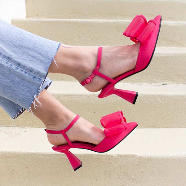 Kat Maconie stormi luminous pink pump AW23