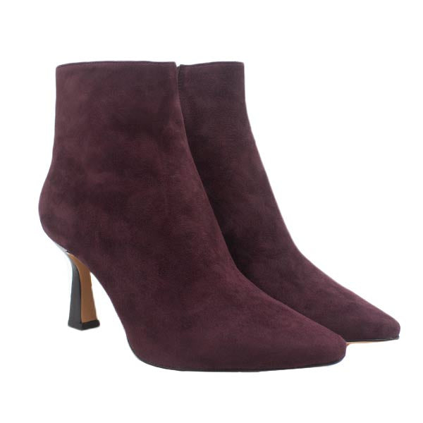 Antonieta Burgundy Suede | Ankle Boot