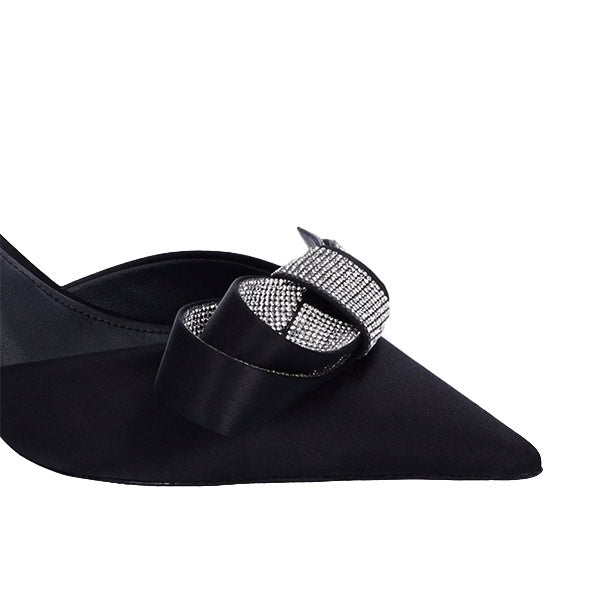 Cynthia Black | Satin Slingback