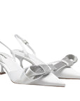Cynthia White | Satin Slingback Pump