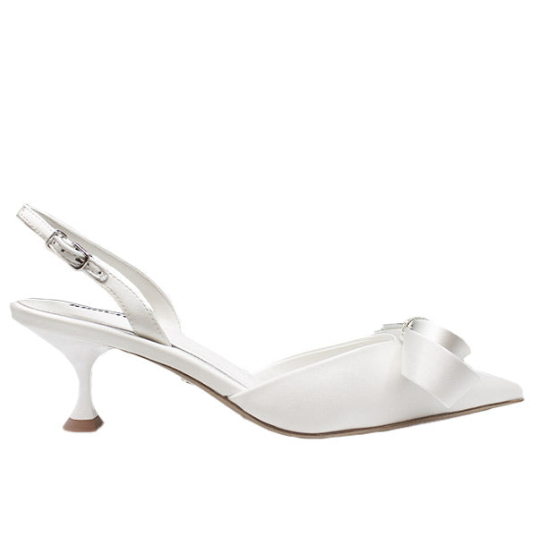Cynthia White | Satin Slingback