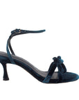 Lola Cruz - Mesola - Women's Blue Velvet Heels at The Nowhere Nation