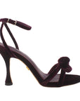Milazzo Burgundy | Velvet High Heel Sandal