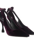 Persan Burgundy | Velvet Pump
