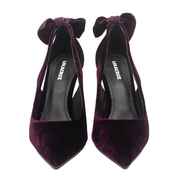 Persan Burgundy | Velvet Pump
