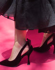 Persan Burgundy | Velvet Pump