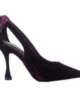 Persan Burgundy | Velvet Pump