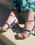 Lola Cruz Positano Metallic Blue