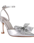 Lola Cruz Rufec plata silver pump
