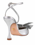 Lola Cruz Rufec plata silver pump