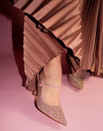Opera Blush | Crystal Embellished Pump