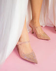 Opera Blush | Crystal Embellished Pump
