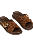 Belinda Leopard | Suede Slide