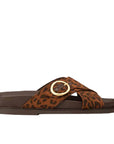 Belinda Leopard | Suede Slide