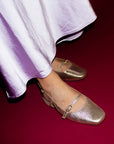Bertille Gold | Flat Mary-Jane